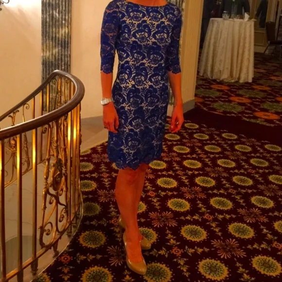 Eliza J | Dresses | Eliza J Sheath Dress In Blue And Cream For Wedding Guests | Poshmark Eliza J | Dresses | Eliza J Sheath Dress In Blue And Cream For Wedding Guests | Poshmark